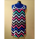 Chevron slip dress