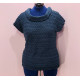 Navy cowl neck sweater