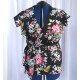 Floral wrap blouse