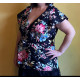 Floral wrap blouse