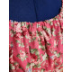 Pink floral gathered blouse