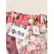 Pink floral gathered blouse